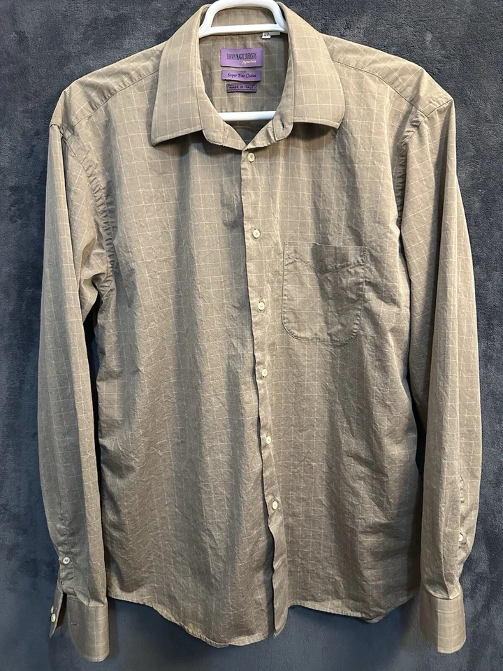 CAMISA DE VESTIR EARVIN MAGIC JOHNSON SIGNATURE PARA HOMBRE Talla 47 2XL 38/39 Hecha en Italia Foto 1 de 4