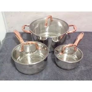 Sunbeam Töpfe & Pfannen mit Deckel Rosegold Griffe - Bild 1 von 8