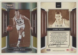 2008 Donruss Americana Sports Legends Mirror Gold /25 Jerry West #77 HOF