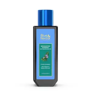 Rosemary and Bhringraj Ayurvedic Scalp Oil for Hair Growth with Amla, 3.38 Fl Oz - Picture 1 of 12