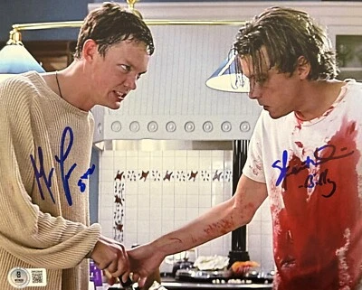 Foto firmada por Matthew Lillard Skeet Ulrich 8x10 grito autógrafo Beckett Witness Foto 1 de 3