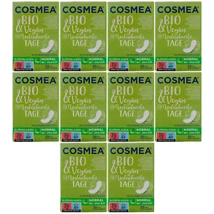 Cosmea Slipeinlagen NORMAL 10 x 33 Stück ohne Duft Oberfläche 100% Bio Baumwolle - Bild 1 von 1