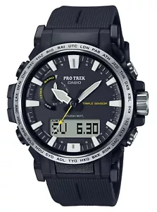 G-shock PRW611A Casio Pro Trek Black Size 145-215mm Features Digital Compass - Picture 1 of 2