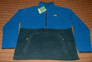 NEW MEN'S L.L. BEAN MOUNTAIN FLEECE COLORBLOCK 1/2 ZIP PULLOVER JACKET XL - Picture 1 of 4
