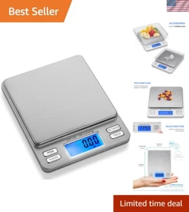 Digitale Mini-Lebensmittel- & Schmuckwaage - genaue 0,01 g Messwerte mit LCD-Display - Bild 1 von 10