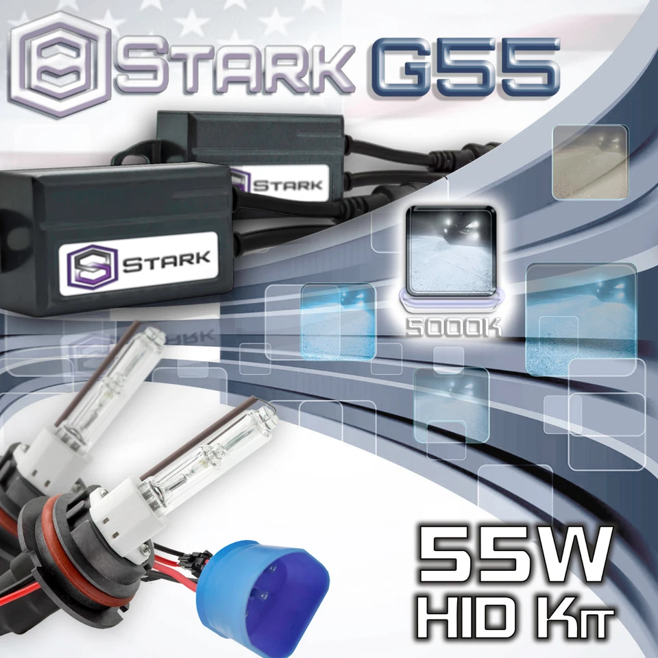 Slim 55W Xenon Hi Lo Dual HID Kit Head Light - 5000K  5K White - 9007 HB5 (B) - Image 1 of 1