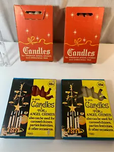 Angel Chime Candles Lot-4 Pks/28 Candles Red/White Vintage NEW In Box - Picture 1 of 6