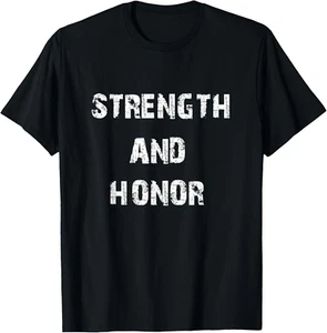 Strength And Honor - Camiseta informal fresca para hombre - Imagen 1 de 4