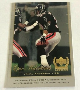1999 Upper Deck Century Legends Epic Milestones Jamal Anderson #EM6 Falcons - Bild 1 von 2
