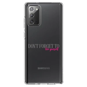 Clear Case for Galaxy Note Don't Forget to Love Yourself - Picture 1 of 7