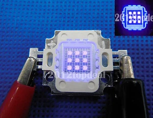 10W High Power LED UV Light Chip 365nm 375NM 385nm 395nm 400nm 415 Ultra Violet - Picture 1 of 2