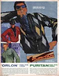Bob Peak Puritan Sportswear BAN-LON Orlon Sweaters 4-Page Print Ad from 1962 - Picture 1 of 3