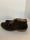 Calvin Klein Wilson Chukka Boots Shoes Leather Size 10 Mens Tan Round Toe Brown