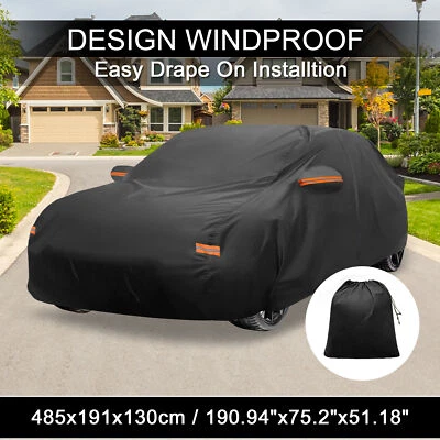 Waterproof Aluminum Film Car Cover for Volvo S60 EST with Driver Door Zipper - Изображение 1 из 4