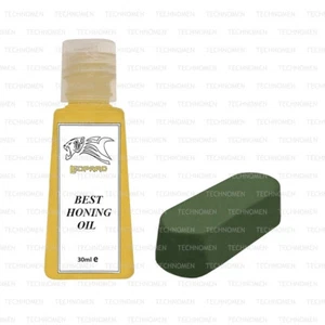 POCKET HUNTING KNIFE SHAVING RAZOR CHISEL SHARPENING HONING OIL WAX COMPOUND