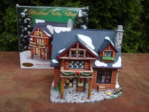 Villaggio di Natale in porcellana illuminato edificio (log home) Heartland Valley BOX - Foto 1 di 18