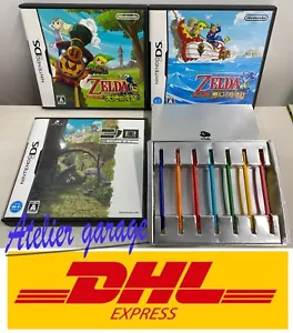 Nintendo DS The Legend of Zelda Daichi+Mugen+NinoKuni + 7 Touch Pen Set Japanese - Picture 1 of 12
