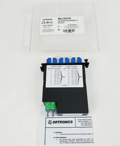Legrand M4LCQ24-09 Ortronics M4 Series LC Quad 24-Fiber Cassette SM 9/125, Neu! - Bild 1 von 11