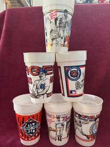 (6) Detroit Tigers plastic cups from 1992 - Picture 1 of 5