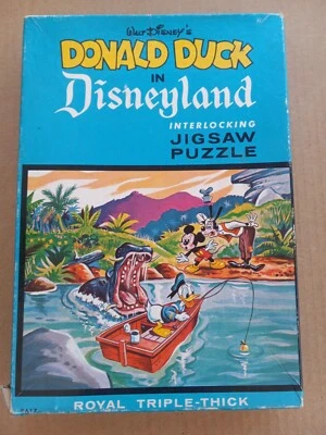 COMPLETE Vintage Disney Jaymar Triple Thick Puzzle 8617 Adventureland 10x14 - Image 1 of 4