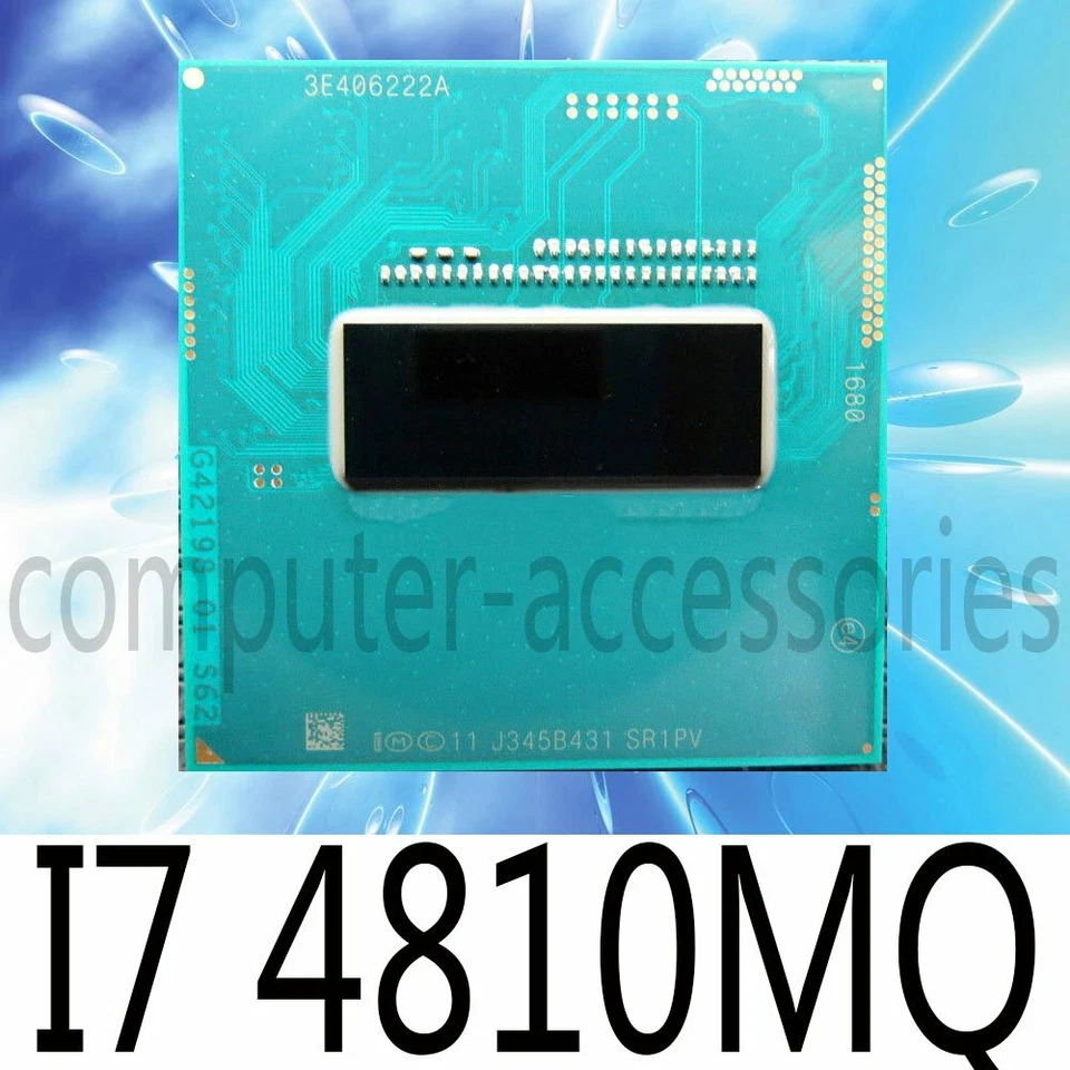 Intel Quad Core i7-4810MQ 2.8GHz (3.8GHz Turbo) 6MB Laptop SR1PV CPU Processor - Image 1 of 1