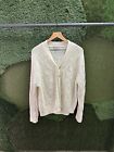 Vintage Sears Cable Knit Cardigan Sweater Large 