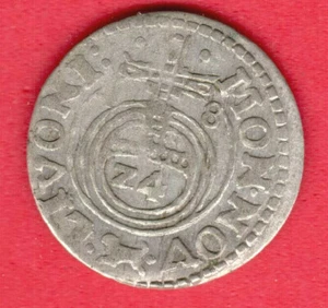 Livonia 1 ½ Gros Dreipolcher 1648 Hund Christina Latvia Riga Sweden 46 - Picture 1 of 2