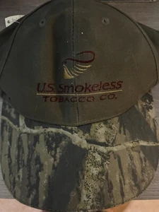 NWT Mossy Oak Camo Strapback Hat U.S. Smokeless Tobacco Co. Chew Cap NEW - Picture 1 of 2