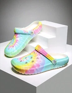 Women's Tie-dye Clogs Size 9 New - Picture 1 of 3