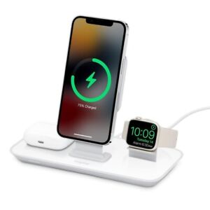 APPLE MOPHIE 3-IN-1 STAND MAGSAFE CHARGER WIRELESS QI IPHONE WATCH AIRPODS STAND