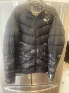 Puma Down Jacket Xl Euc Camo Euc Rare Very Cool Camo High Quality No Holes Cuts - Picture 1 of 9