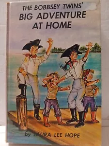 Vintage 1960 The BOBBSEY TWINS’ BIG ADVENTURE AT HOME Hardcover Book #8 - Picture 1 of 8