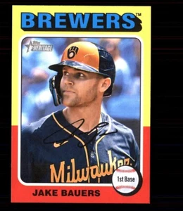2024 Topps Heritage High Number #539 Jake Bauers Milwaukee Brewers - Picture 1 of 1