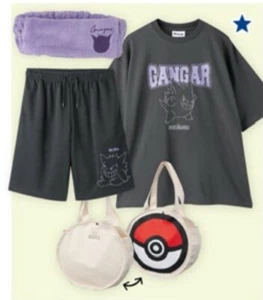 MENS XL Gengar Pyjama Pajama Pokemon short Sleeve tops pants bag set Pokémon NEW - Picture 1 of 3