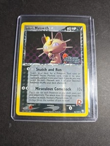 Rocket's Meowth 46/109 Team Rocket Returns Holo Pokemon Card LP+ - Picture 1 of 12