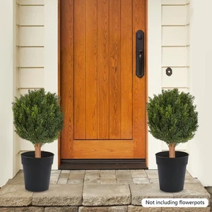 2Pcs Planta de Ciprés Artificial con Pincho de Tierra para Interior y Exterior - Imagen 1 de 20