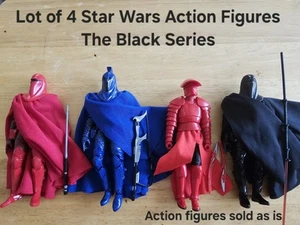 Star Wars 6" Black Series, Mixed Lot Of 4 Imperial Guards Figure And Sold As Is. - Picture 1 of 11