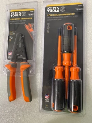 Klein Tools 11055RINS Wire Strippers and 85073INS Insulated Screwdriver Set 1000 - Image 1 of 4