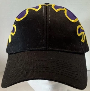 Gorra de béisbol ajustable estilo NASCAR estilo carreras llamas púrpura negro Otto Headwear - Imagen 1 de 6