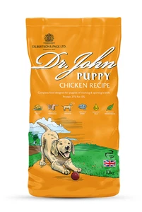 Gilbertson & Page Dr. John Puppy Chicken recipe with Omega 3 for puppy -10kg Bag - Picture 1 of 7