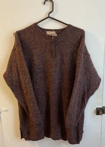Vintage Woolrich Rugged Outdoor Sweater, Pullover, Buttons, Unisex, Wool, Sz M - Picture 1 of 16