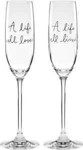 kate spade new york Charmed Life Toasting Flutes, Set of 2  - Picture 1 of 4