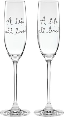 Kate Spade New York Charmed Life Toasting Flautas, Conjunto de 2  - Imagem 1 de 4