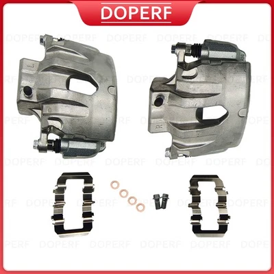 2X PINZAS DE FRENO DELANTERAS CON PAR DE SOPORTES PARA HYUNDAI GENESIS CUPÉ 2010-2016 2,0 L Foto 1 de 4