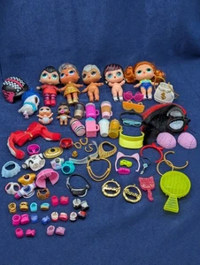 LOL Surprise Set 5 Puppen 2-Lil 1-Haustier plus einige Accessoires Schuhe & mehr * wie besehen - Bild 1 von 15