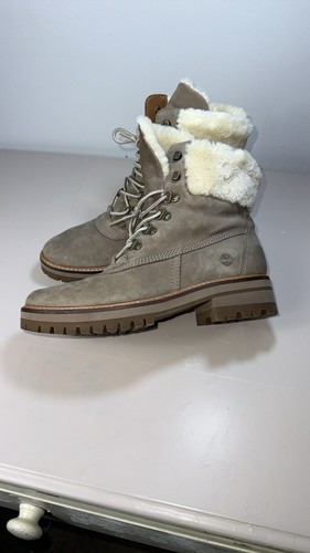 Stivali invernali Timberland donna grigi stringati tutte le stagioni taglia 11 pelliccia streetwear
