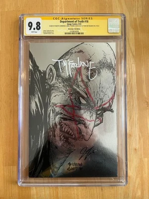 DEPARTMENT OF TRUTH #18 FOIL COVER CGC 9.8 SS 3X TODD MCFARLANE TYNION SIMMONDS - Image 1 of 4