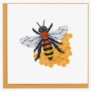 Tarjeta de felicitación Quilling Card Quilled Honeybee Card - Imagen 1 de 1