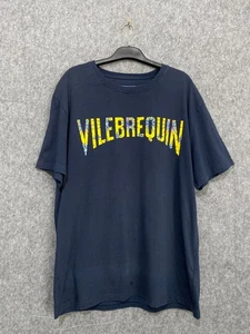 Vilebrequin T Shirt XL Navy Blue Spellout Logo Graphic Tee Holiday Flaw Cotton - Picture 1 of 16