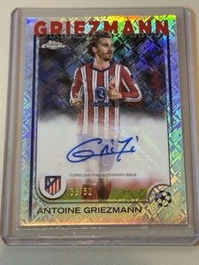 2024-25 Topps Chrome UEFA Antoine Griezmann ToppsFractor Auto 36/52 SP - Picture 1 of 2